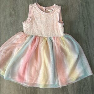Pastel Sequin Kids Dress